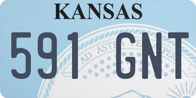 KS license plate 591GNT