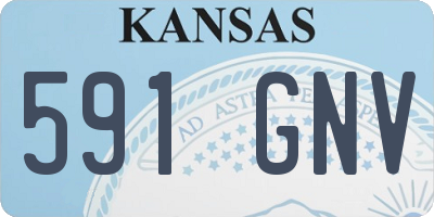 KS license plate 591GNV
