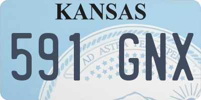 KS license plate 591GNX