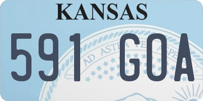 KS license plate 591GOA