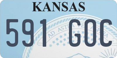 KS license plate 591GOC