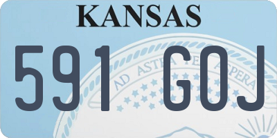 KS license plate 591GOJ