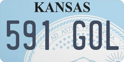 KS license plate 591GOL