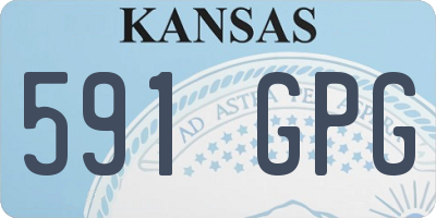 KS license plate 591GPG