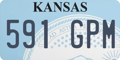 KS license plate 591GPM