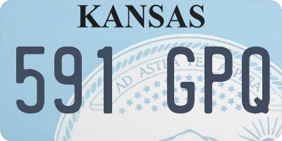 KS license plate 591GPQ
