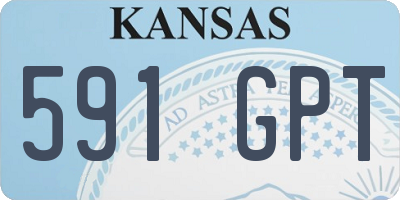 KS license plate 591GPT