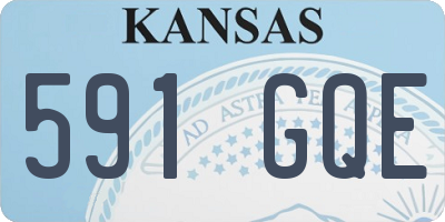 KS license plate 591GQE