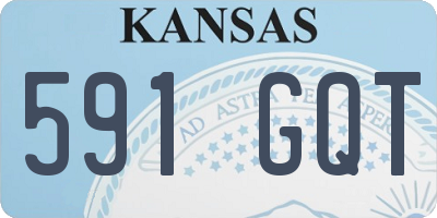 KS license plate 591GQT