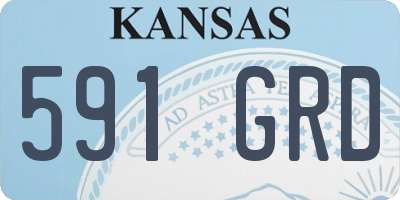 KS license plate 591GRD