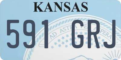 KS license plate 591GRJ