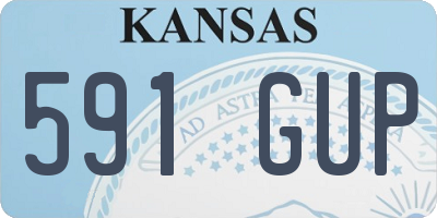 KS license plate 591GUP