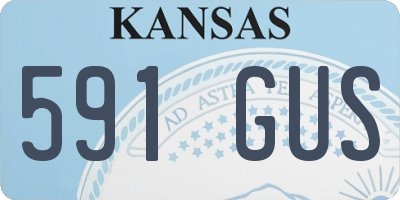 KS license plate 591GUS