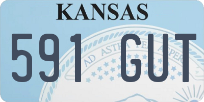 KS license plate 591GUT