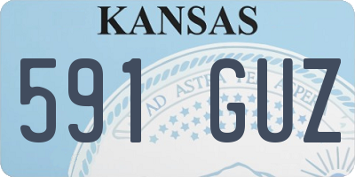 KS license plate 591GUZ