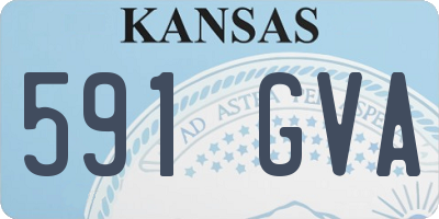 KS license plate 591GVA