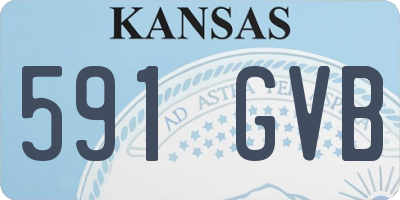 KS license plate 591GVB