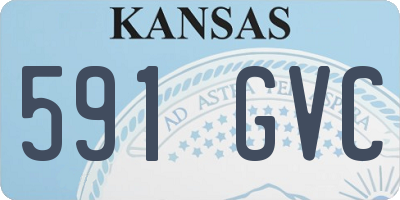 KS license plate 591GVC