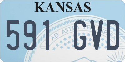 KS license plate 591GVD