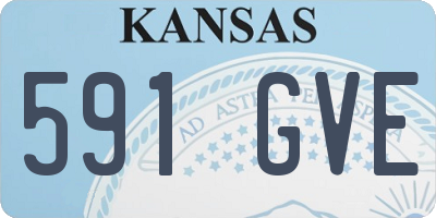 KS license plate 591GVE