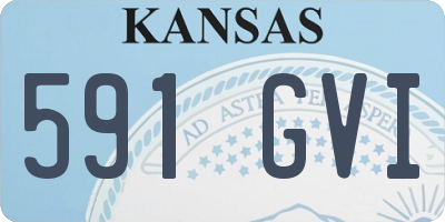 KS license plate 591GVI