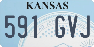 KS license plate 591GVJ