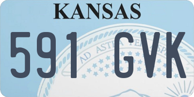 KS license plate 591GVK