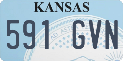 KS license plate 591GVN