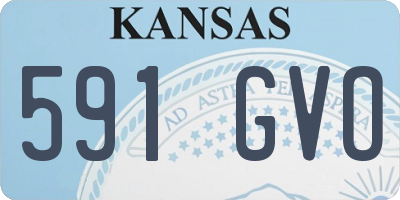 KS license plate 591GVO