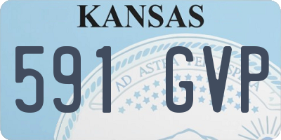 KS license plate 591GVP