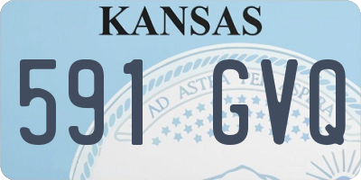 KS license plate 591GVQ