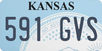 KS license plate 591GVS