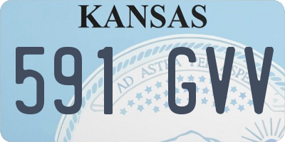 KS license plate 591GVV