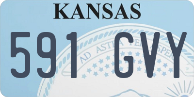 KS license plate 591GVY