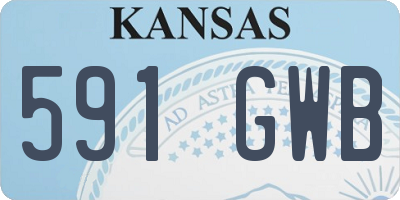 KS license plate 591GWB