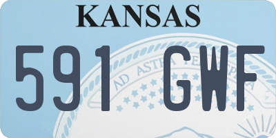 KS license plate 591GWF