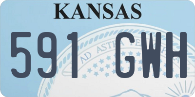 KS license plate 591GWH