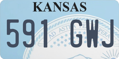 KS license plate 591GWJ