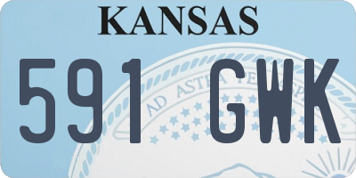 KS license plate 591GWK