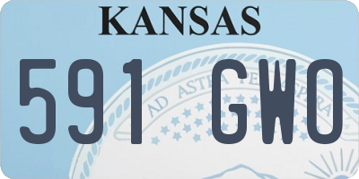 KS license plate 591GWO