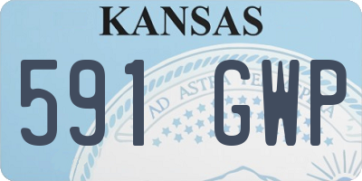 KS license plate 591GWP
