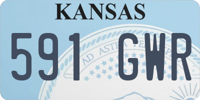 KS license plate 591GWR
