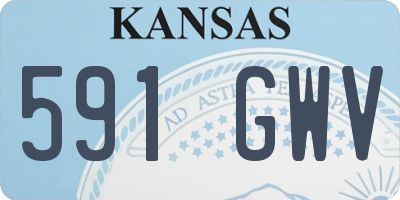 KS license plate 591GWV