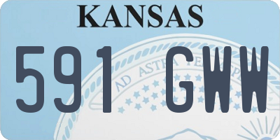 KS license plate 591GWW