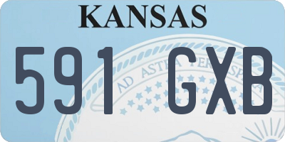 KS license plate 591GXB
