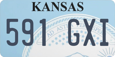 KS license plate 591GXI