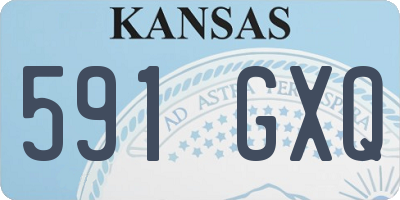 KS license plate 591GXQ