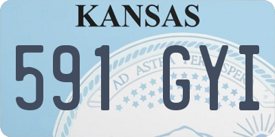 KS license plate 591GYI