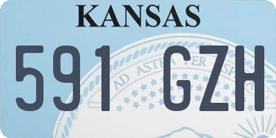 KS license plate 591GZH