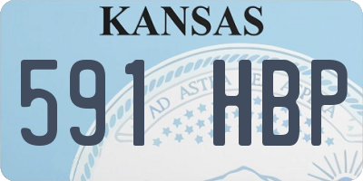 KS license plate 591HBP